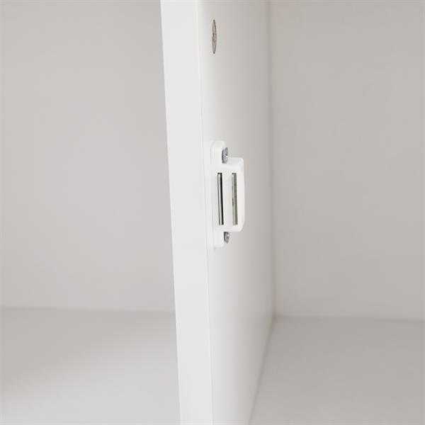 Mobile libreria con 4 cubi con 2 ante bianca - Ubli