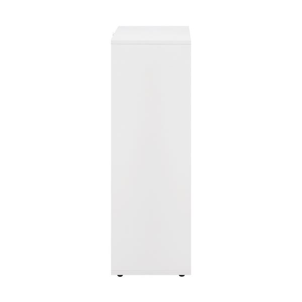 Mobile libreria 6 cubi con 3 ante bianca - Ubli