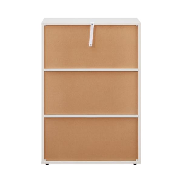 Mobile libreria 6 cubi con 3 ante bianca - Ubli