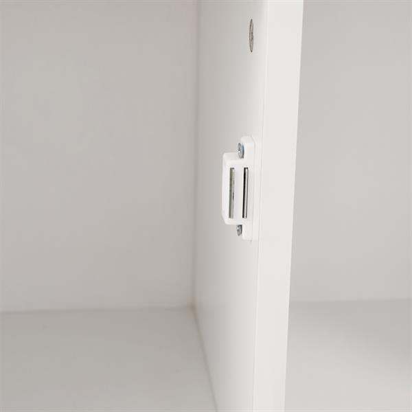 Mobile libreria 6 cubi con 3 ante bianca - Ubli