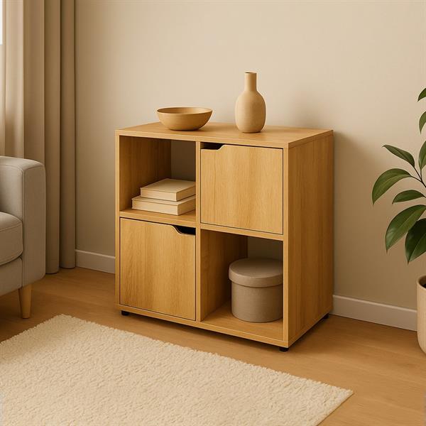 Mobile libreria in rovere naturale e design moderno - Ubli