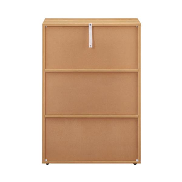 Libreria moderna 6 cubi con 3 ante rovere - Ubli