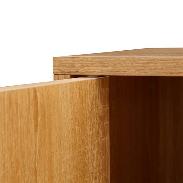 Libreria moderna 6 cubi con 3 ante rovere - Ubli