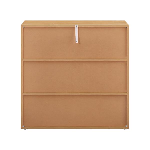 Libreria in legno 9 cubi con 2 ante rovere - Ubli