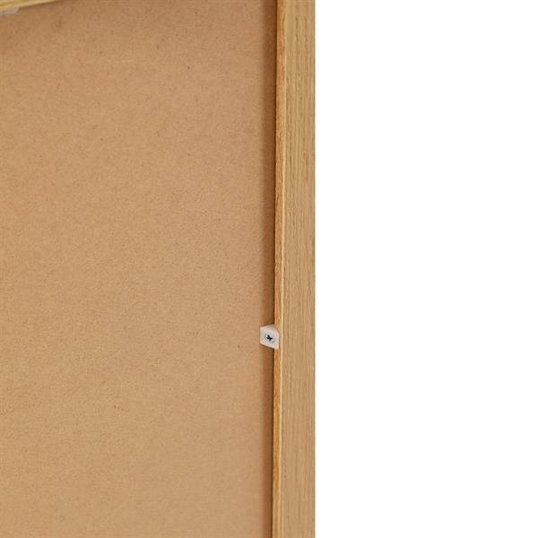 Mobiletto multiuso bianco e rovere naturale con 2 ante e 1 cassetto