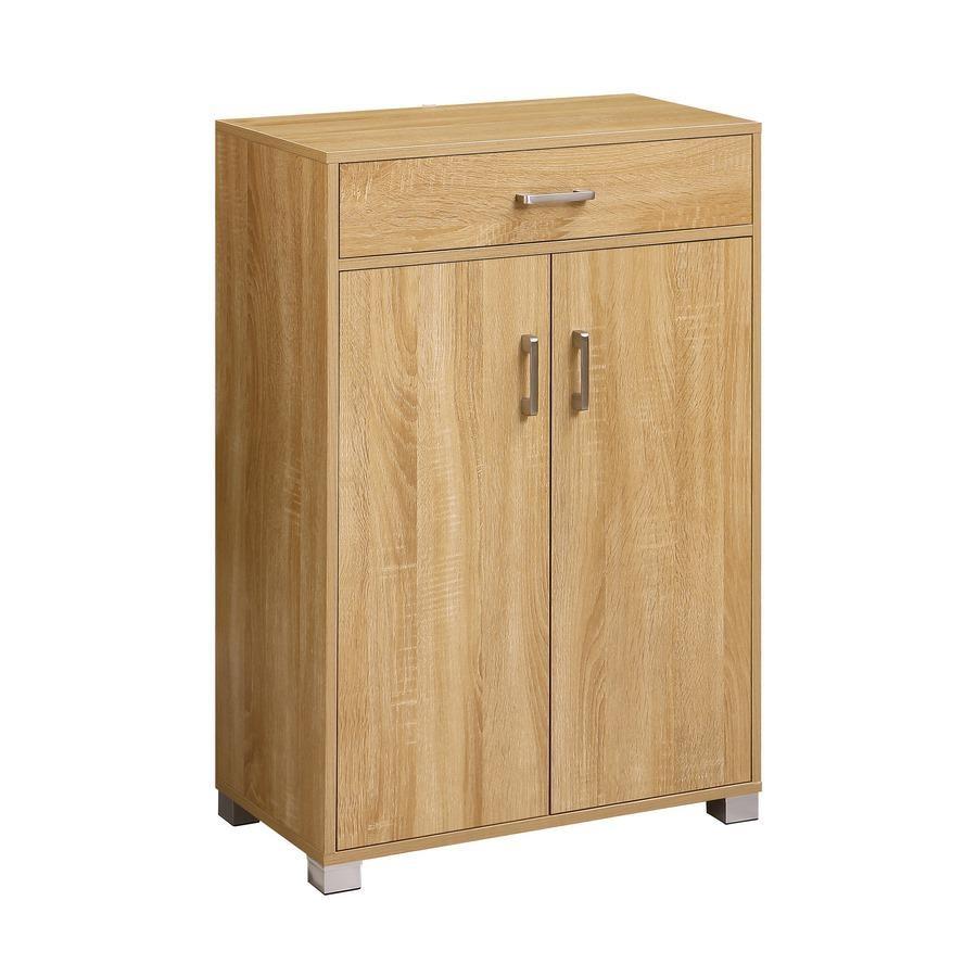 Mobiletto rovere naturale con 2 ante e 1 cassetto