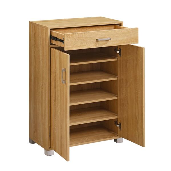 Mobiletto rovere naturale con 2 ante e 1 cassetto