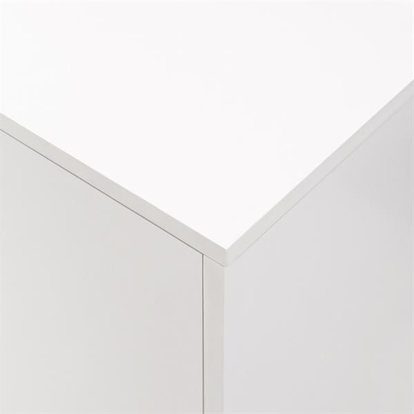 Scarpiera orizzontale 4 ante bianca in legno melaminico - Sky