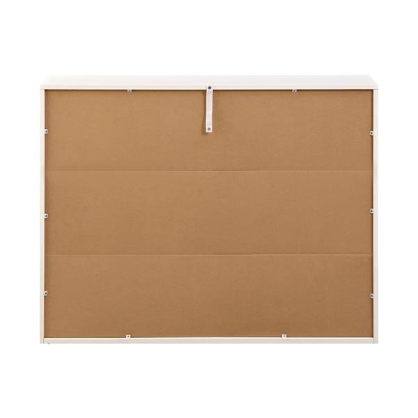 Scarpiera orizzontale 4 ante bianca in legno melaminico - Sky