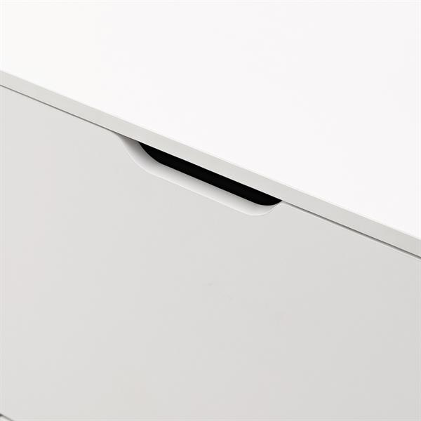 Scarpiera orizzontale 4 ante bianca in legno melaminico - Sky