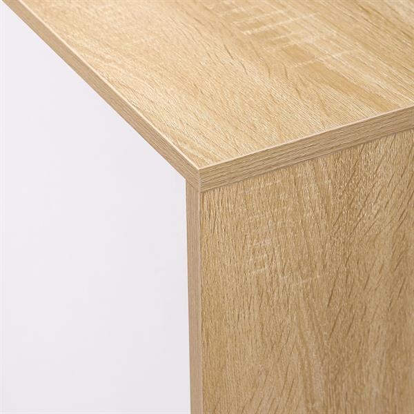 Credenza moderna 3 ante in legno rovere e bianco 142x35,6x83 cm – Madrid