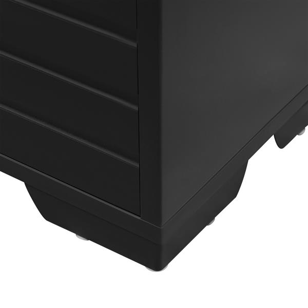 Scarpiera in legno con 3 ante a ribalta noce e nero 63x26x125 cm – Toledo