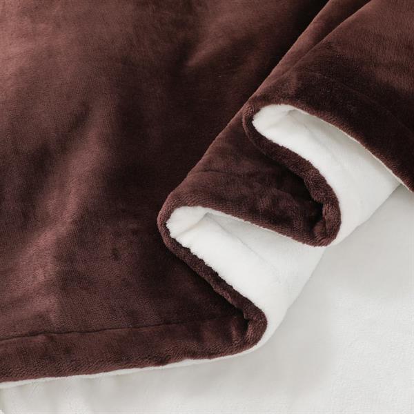 Coperta riscaldante elettrica marrone 180x160 cm 110W con cavo 2 m