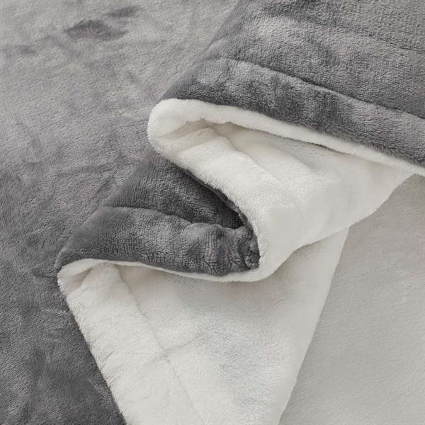 Coperta riscaldante elettrica grigio 180x160 cm 110W con cavo 2 m