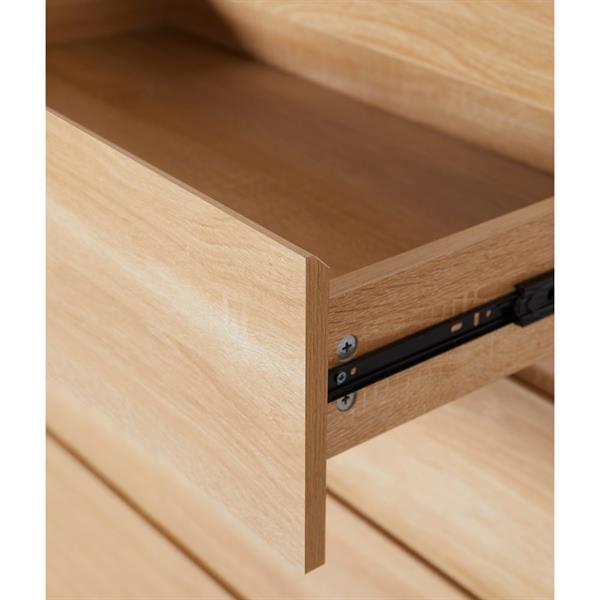 Cassettiera camera da letto con 5 cassetti legno naturale - Vale