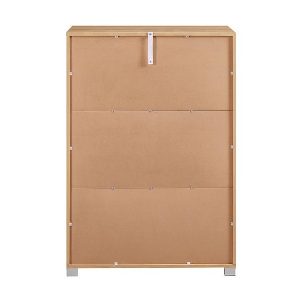 Mobiletto 2 ante e 1 cassetto rovere naturale 76,8x50x113 cm - Sky