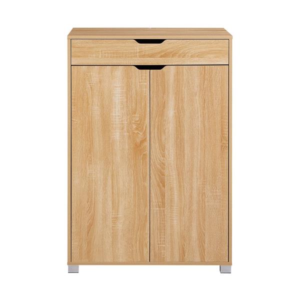 Mobiletto 2 ante e 1 cassetto rovere naturale 76,8x50x113 cm - Sky