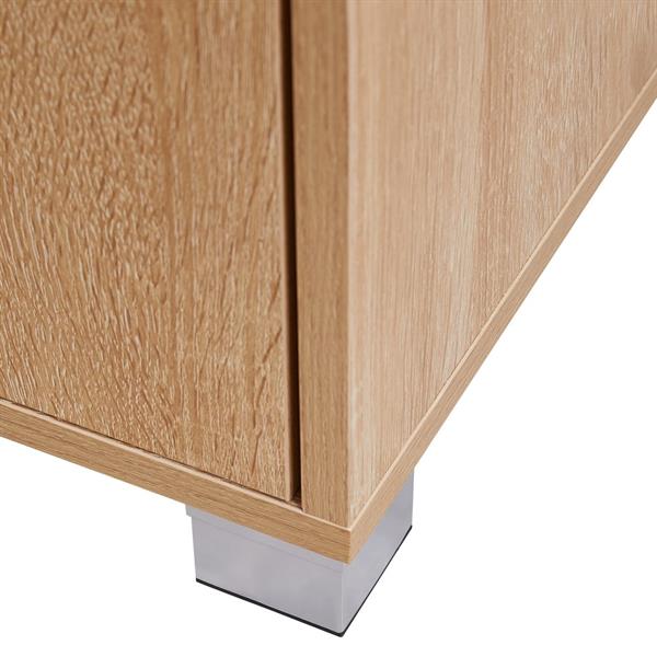 Mobiletto 2 ante e 1 cassetto rovere naturale 76,8x50x113 cm - Sky