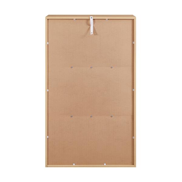 Cassettiera 6 cassetti bianca e rovere 68x40x115 cm - Sky