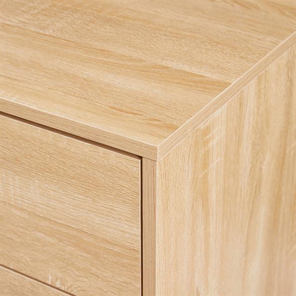 Cassettiera 6 cassetti in rovere naturale 68x40x115 cm - Sky