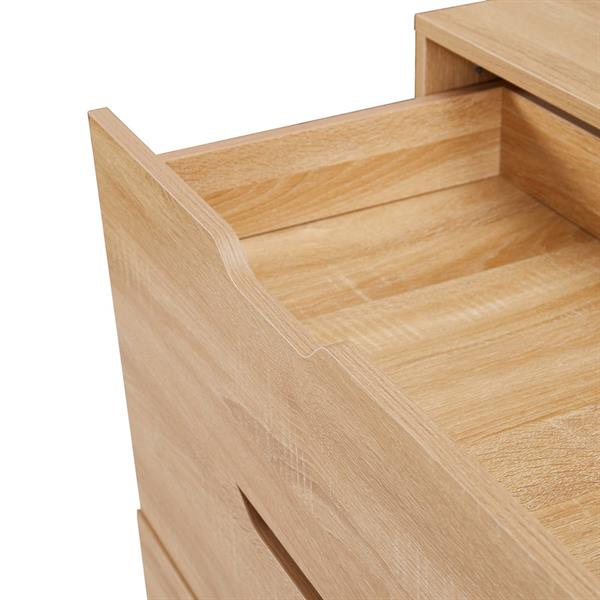 Cassettiera 6 cassetti in rovere naturale 68x40x115 cm - Sky