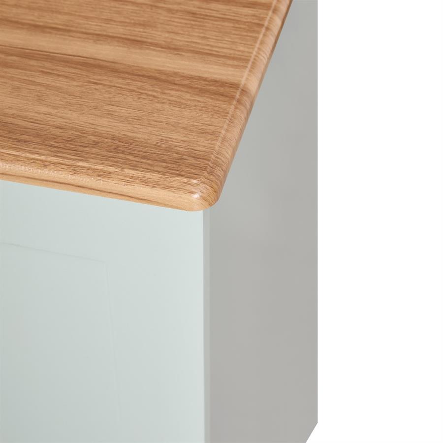 Credenza con top in legno verde salvia 120x82,5x40 cm - Ginevra