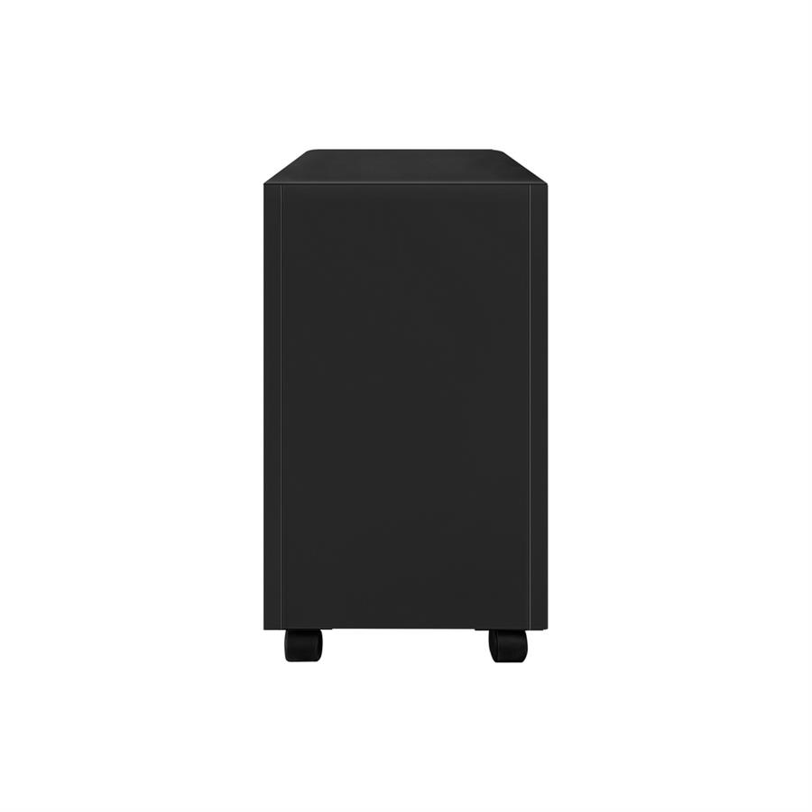 Cassettiera ufficio in acciaio nero con 3 cassetti 30x50x59,5 cm - Kay