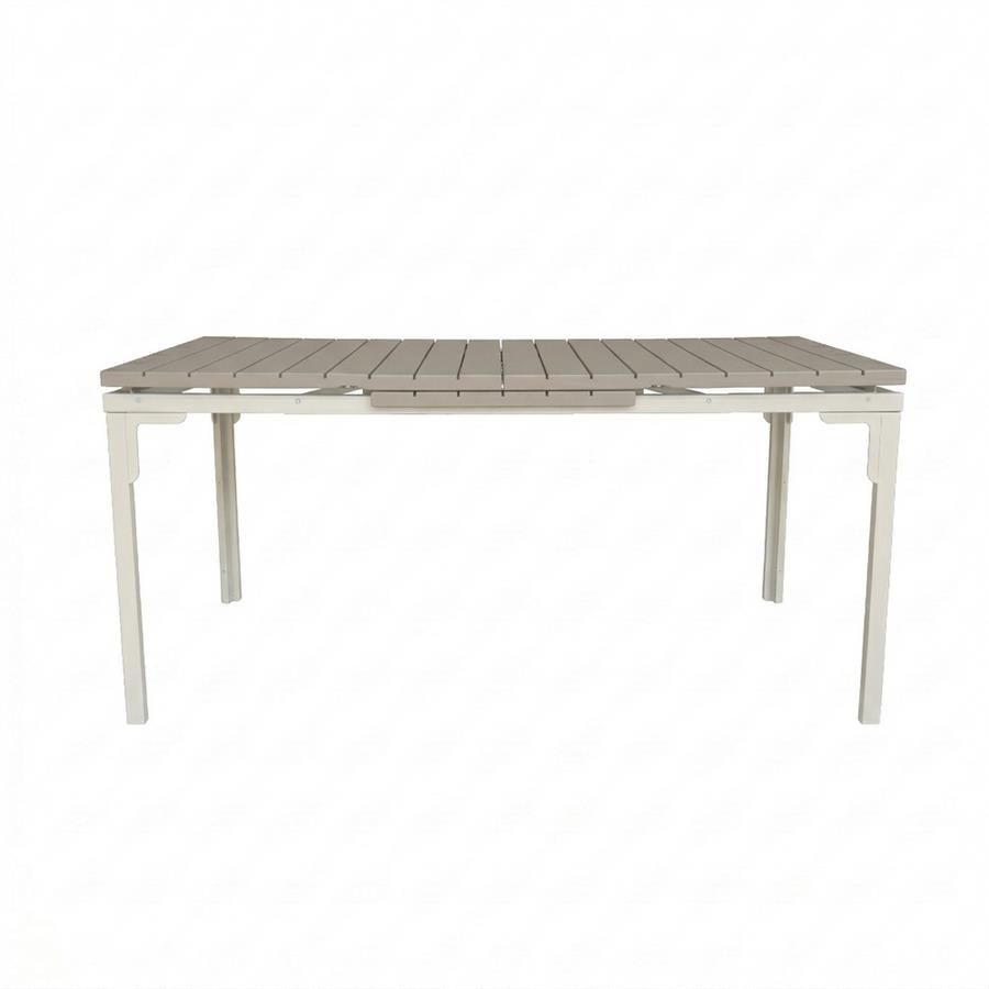 Tavolo in resina HDPE tortora 180-240x89,5x76 cm con gambe tortora - Andy