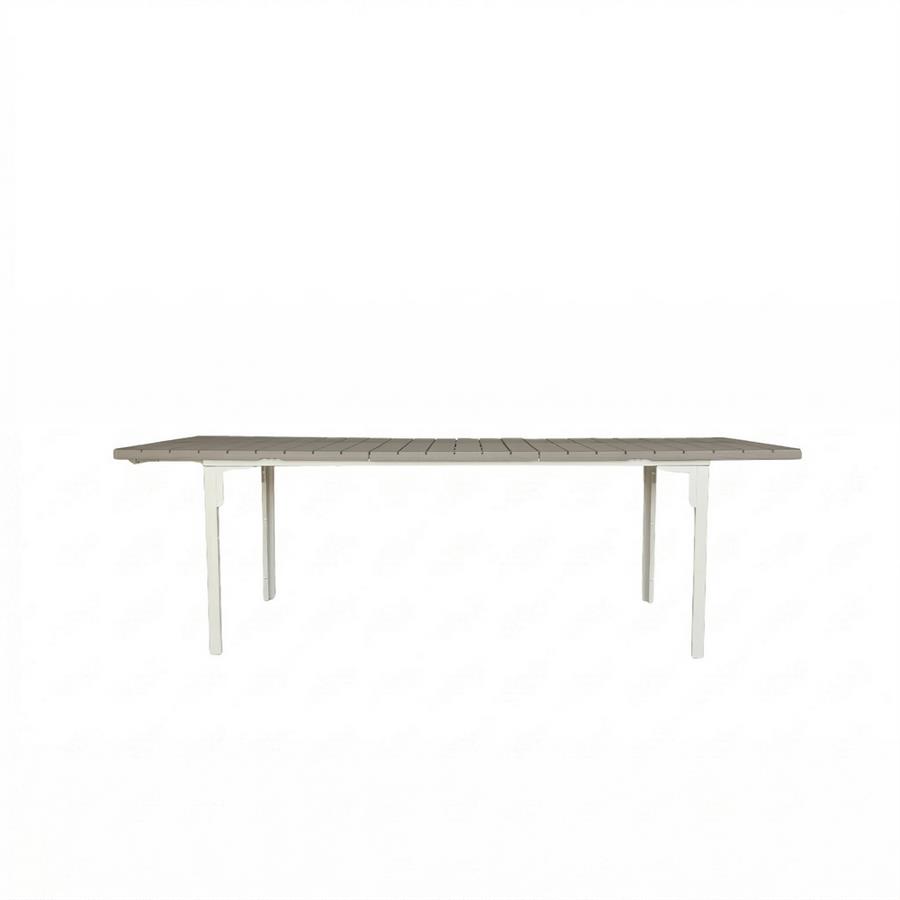 Tavolo in resina HDPE tortora 180-240x89,5x76 cm con gambe tortora - Andy