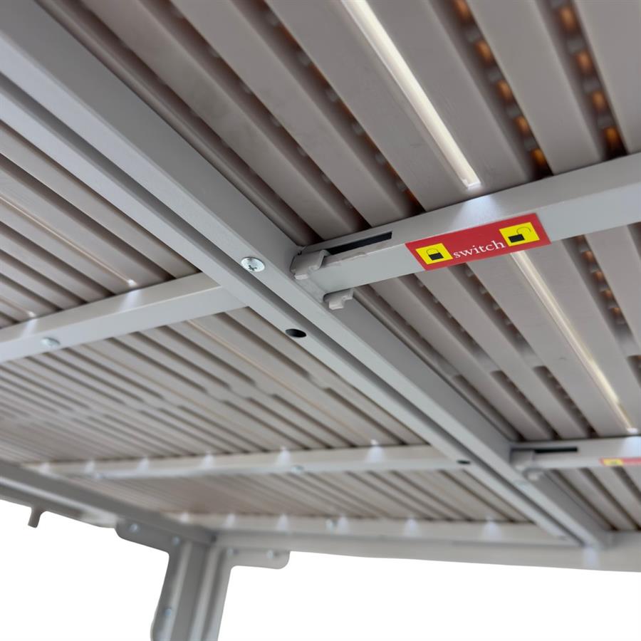 Tavolo in resina HDPE tortora 180-240x89,5x76 cm con gambe tortora - Andy