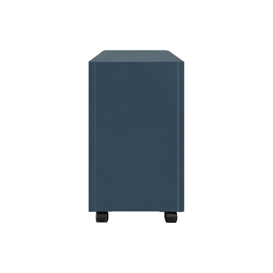 Cassettiera con serratura in acciaio ceruleo 30x50x54 cm - Riley