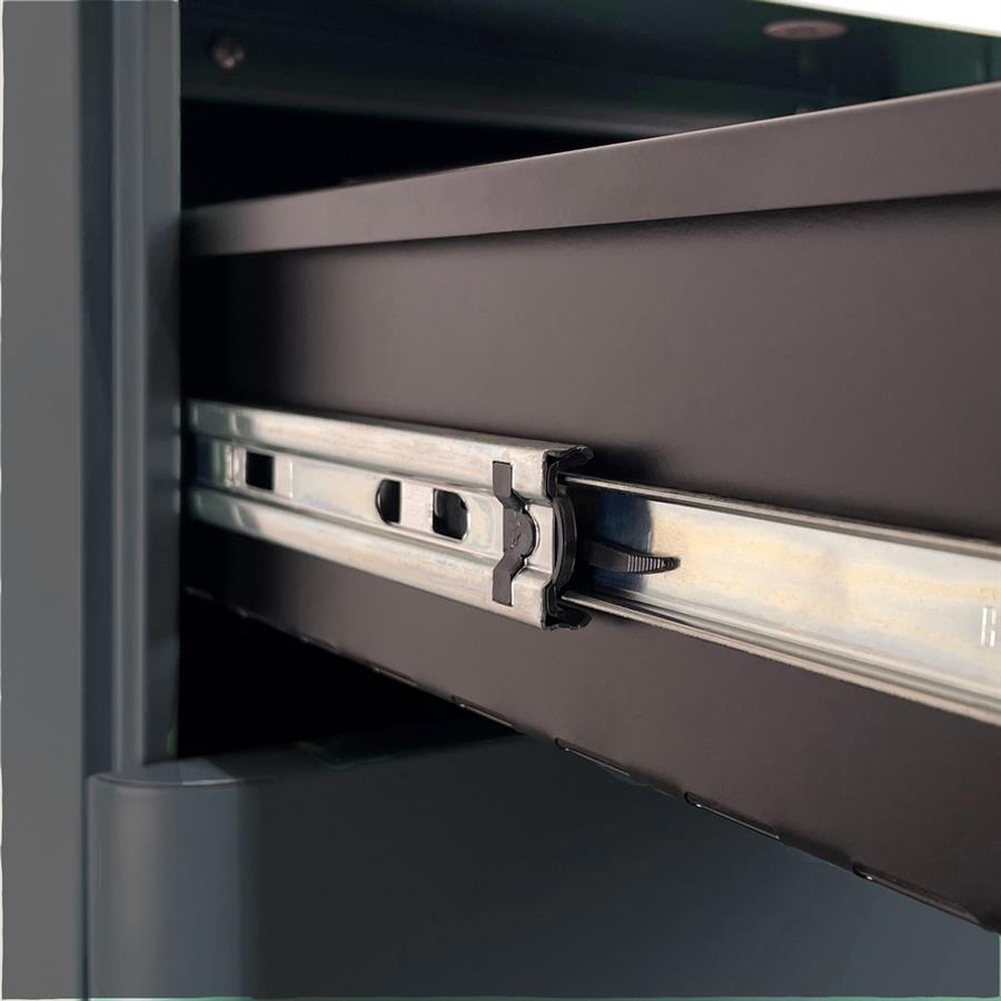 Cassettiera con serratura in acciaio ceruleo 30x50x54 cm - Riley