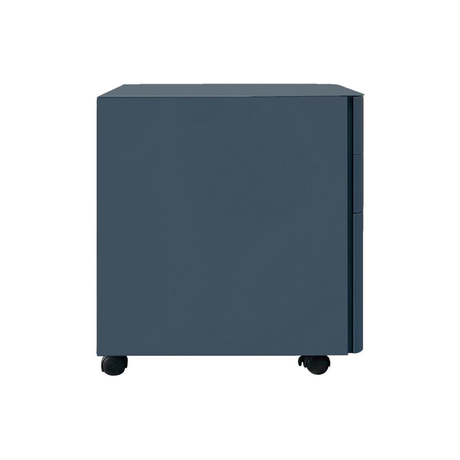 Cassettiera con serratura in acciaio ceruleo 30x50x54 cm - Riley