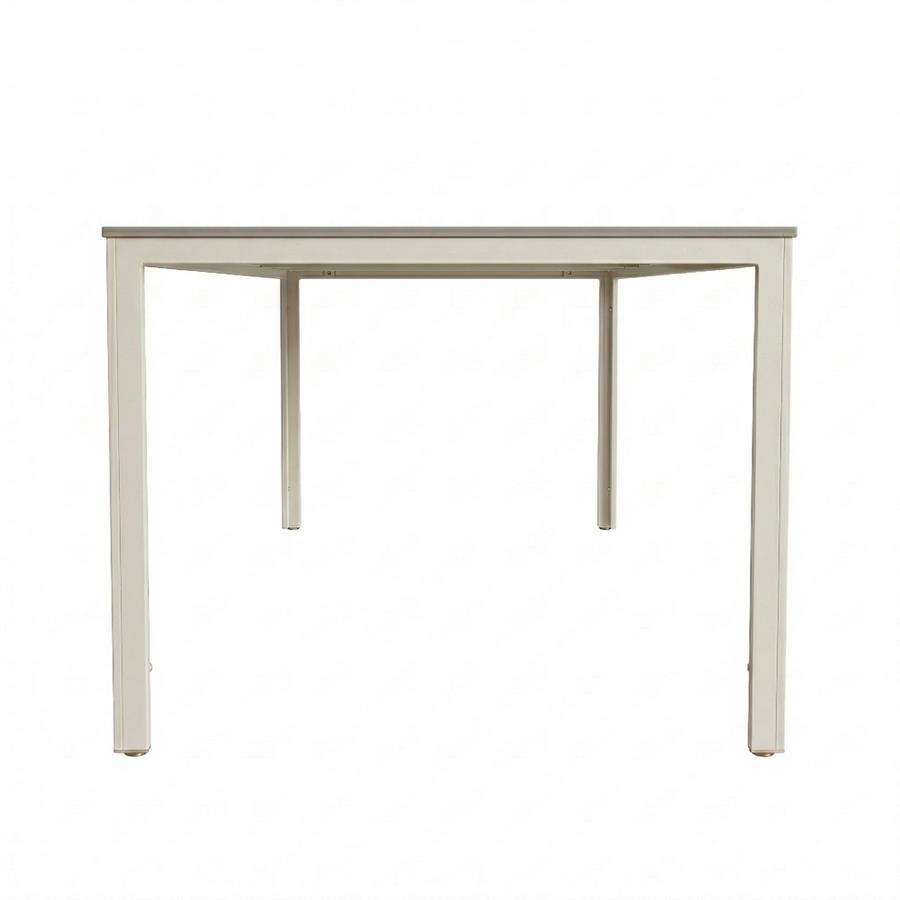 Tavolo da esterno rettangolare in resina tortora 156x78x74 cm - Andy