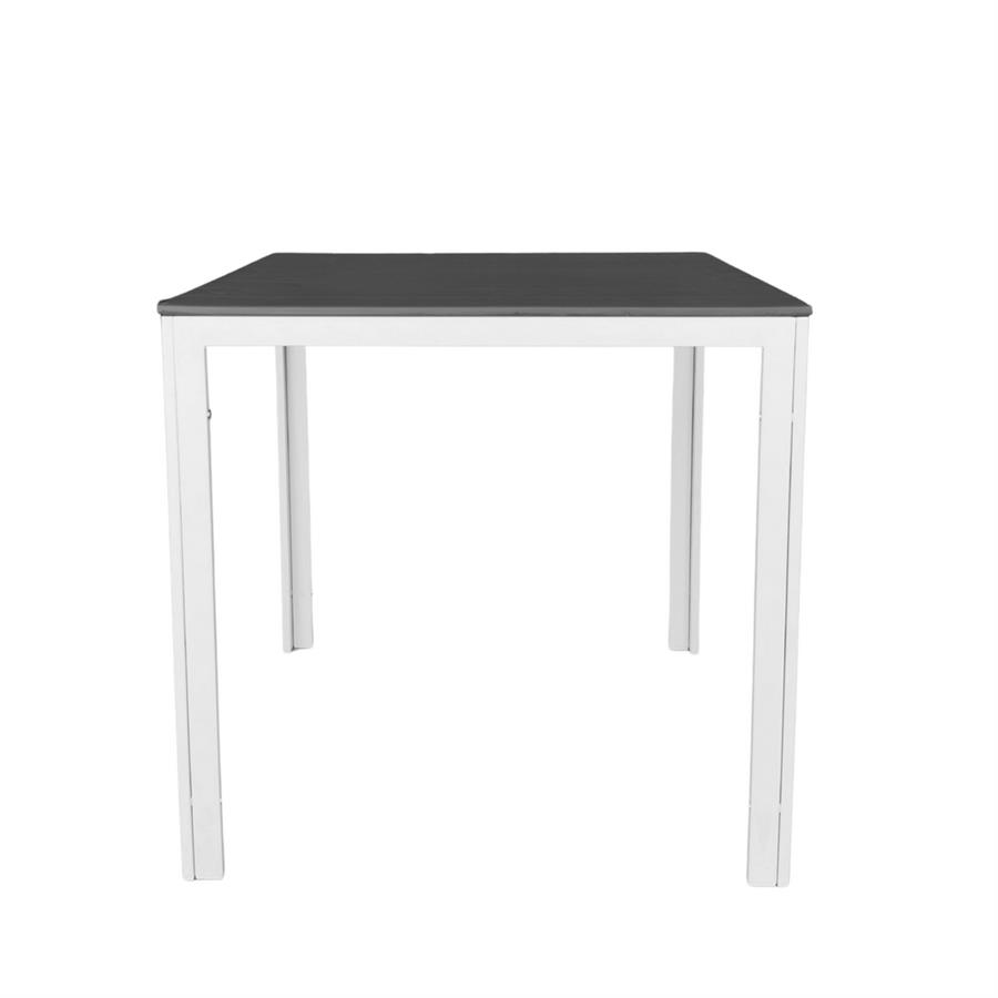 Tavolo da giardino in resina HDPE grigio 78x78x74 cm anti UV - Andy