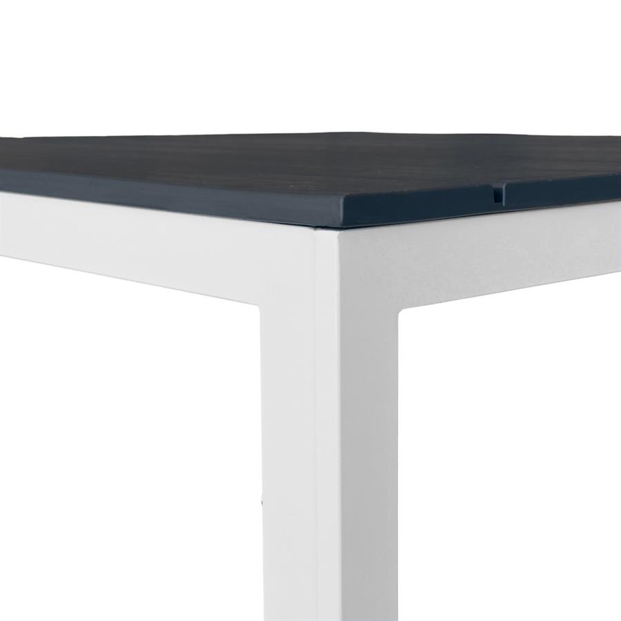 Tavolo da giardino in resina HDPE grigio 78x78x74 cm anti UV - Andy