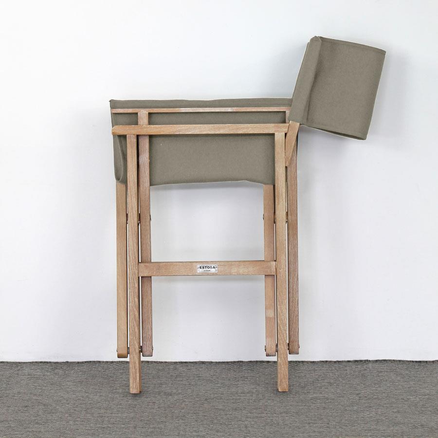 Set di 2 sedie regista da giardino richiudibili Brindisi sabbia