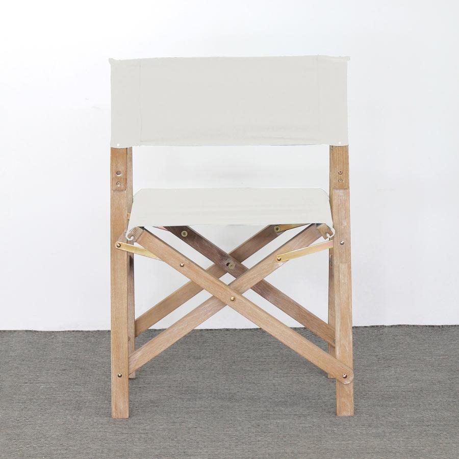 Set di 2 sedie da esterni richiudibili regista Brindisi ecru