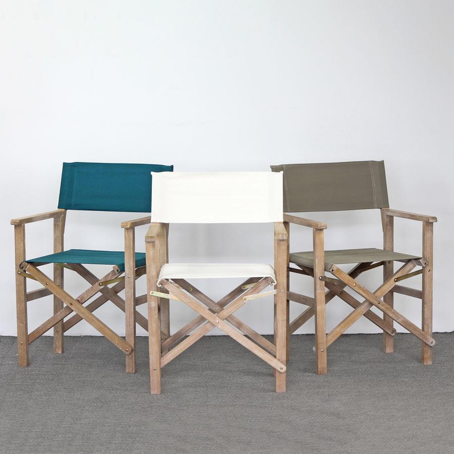 Set di 2 sedie da esterni richiudibili regista Brindisi ecru