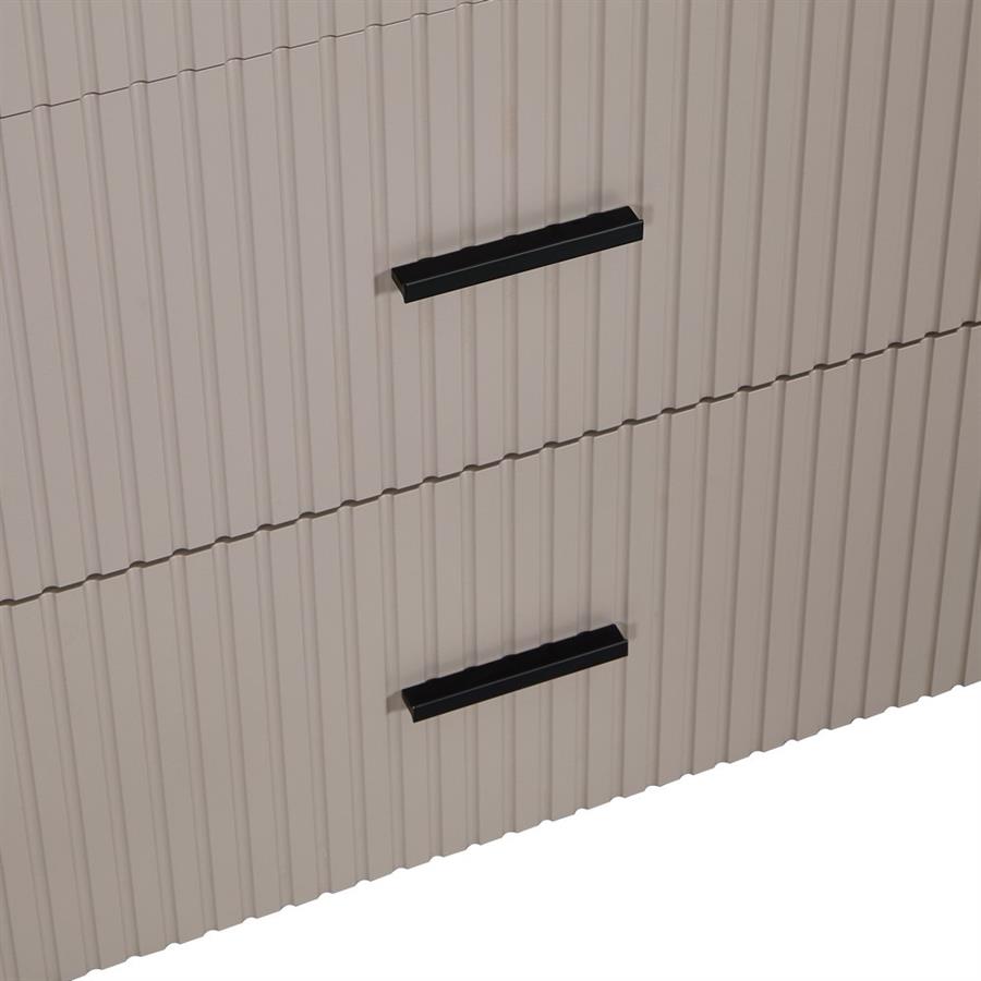 Armadio 2 ante tortora con appendiabiti, cassetti e mensole 87x54x210 cm - Trama