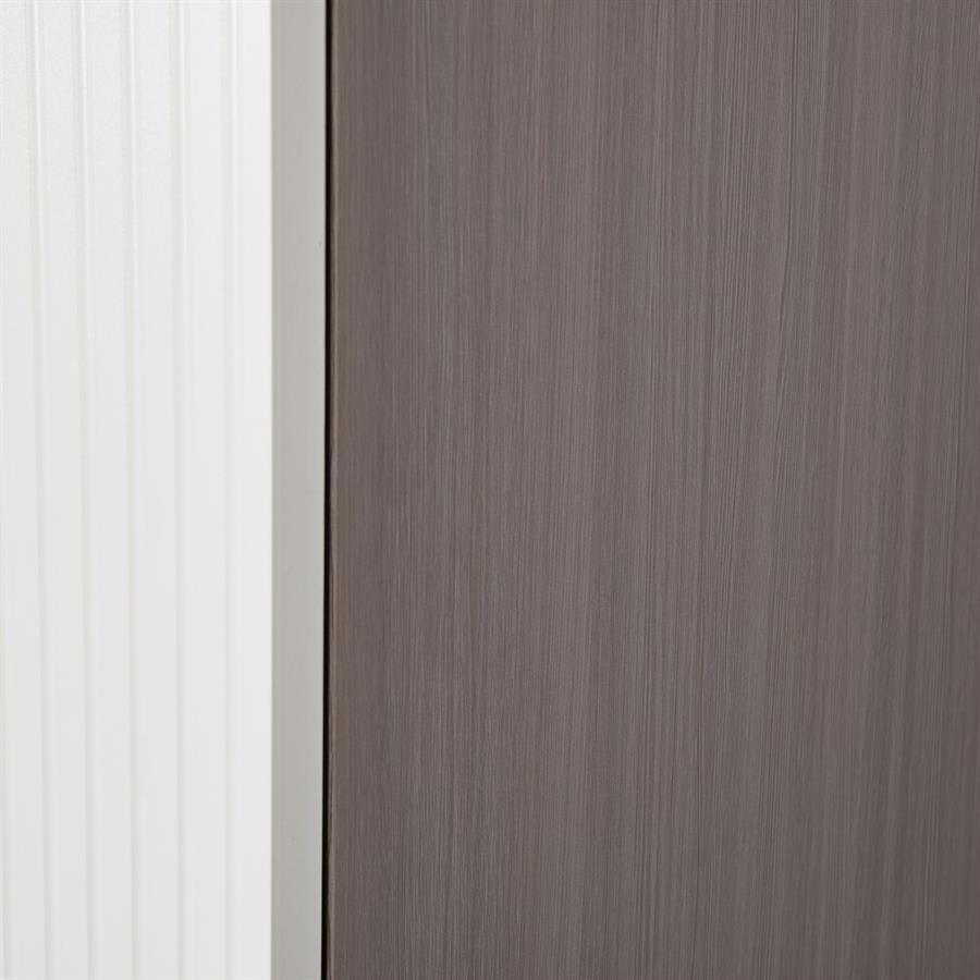 Armadio cannettato 2 ante avorio, con cassetti e mensole 87x54x210 cm - Trama