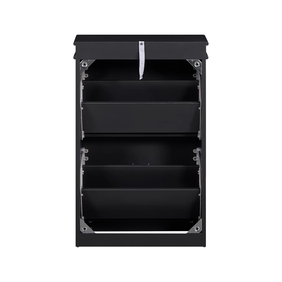 Mobile scarpiera grigia con 3 ribalte verticali 53x24x117 cm compatta- Vittoria