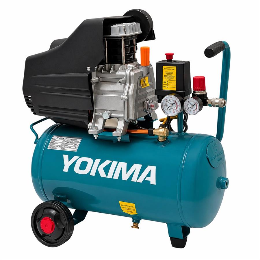 Compressore aria 24L 2HP 8 Bar 135 L/min Compatto 220V - Yokima