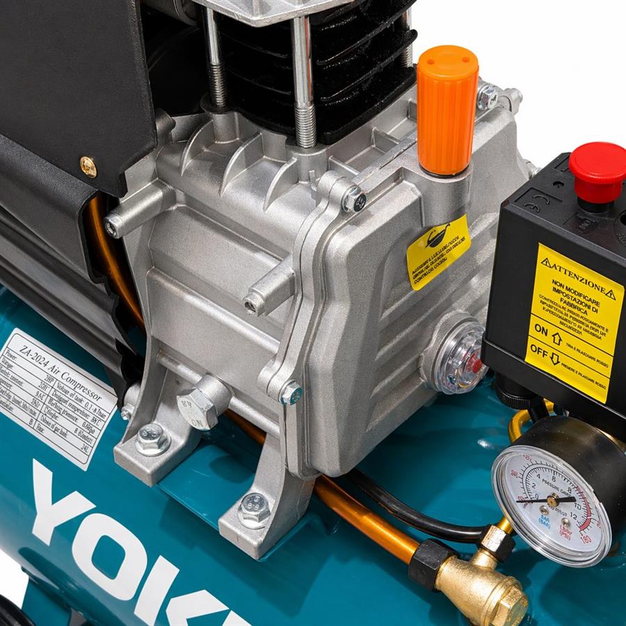 Compressore aria 24L 2HP 8 Bar 135 L/min Compatto 220V - Yokima