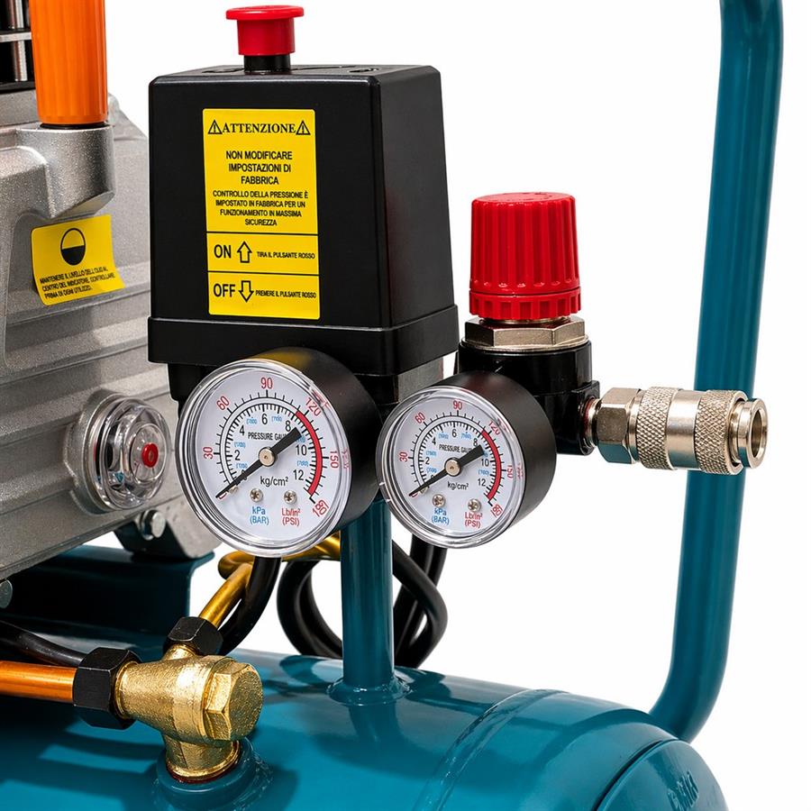 Compressore aria 24L 2HP 8 Bar 135 L/min Compatto 220V - Yokima