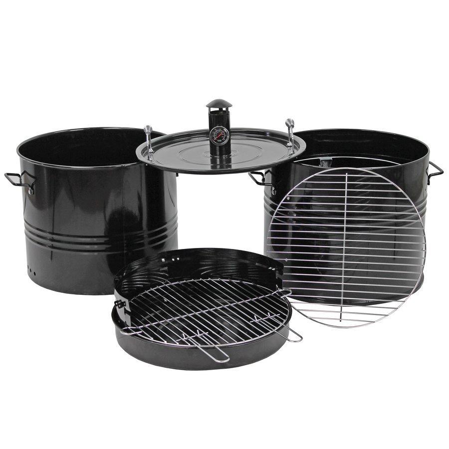 Barbecue a carbone affumicatore con griglia 47 cm - Barrel