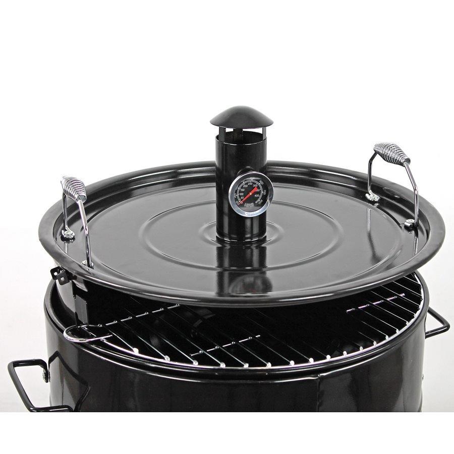 Barbecue a carbone affumicatore con griglia 47 cm - Barrel