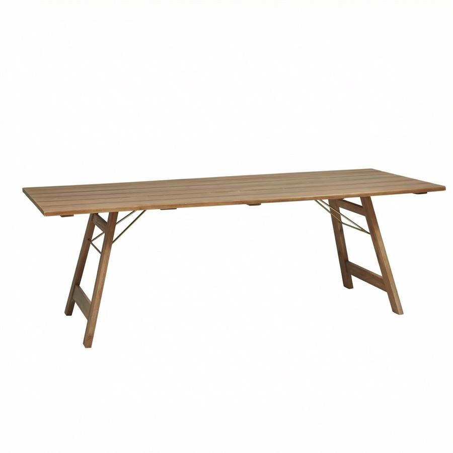 Tavolo da giardino pieghevole in legno di acacia 220 cm - Beer