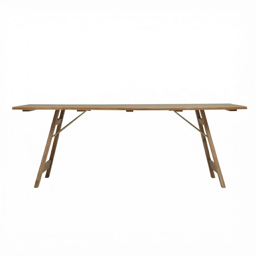 Tavolo da giardino pieghevole in legno di acacia 220 cm - Beer