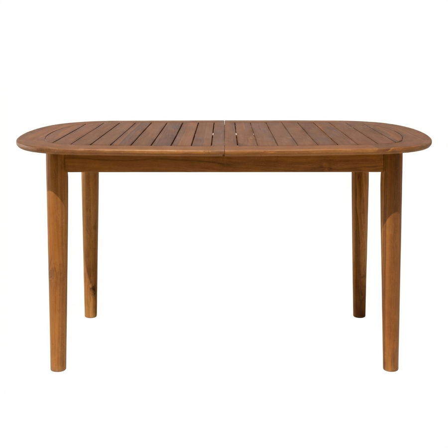 Tavolo estensibile in acacia 150-200 cm con top ovale - Ischia